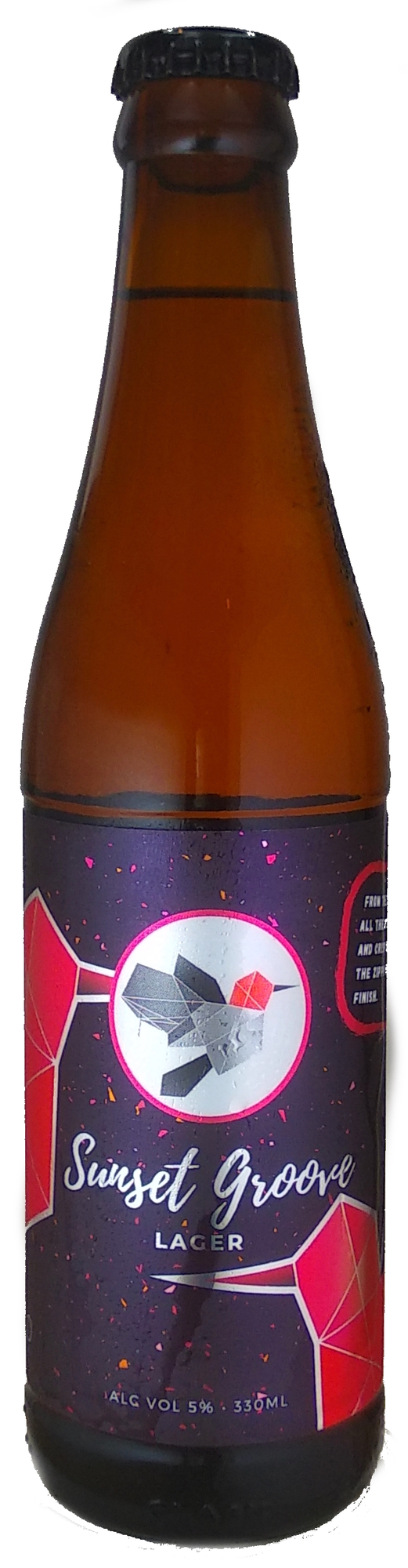 Sunbird Sunset Groove beer Label Full Size