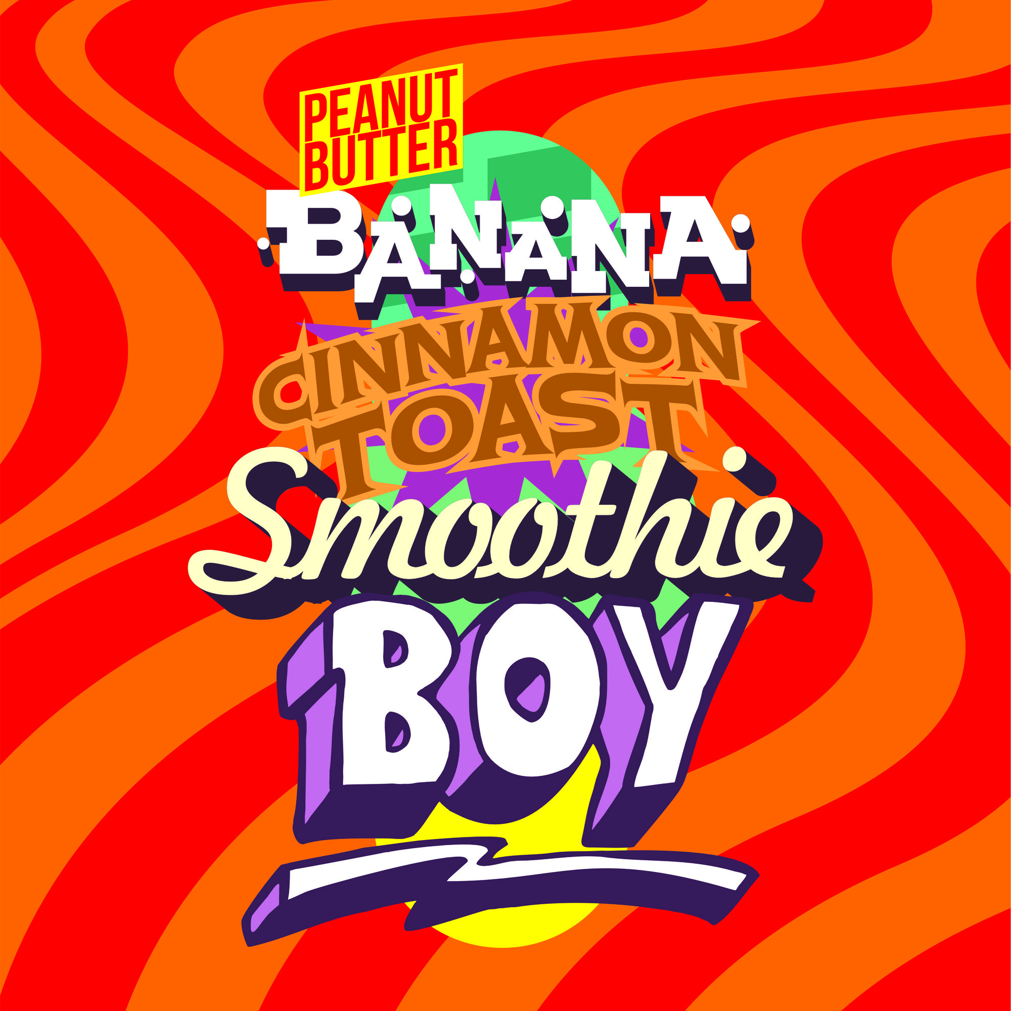 Atrium Peanut Butter Banana Cinnamon Toast Smoothie Boy beer Label Full Size
