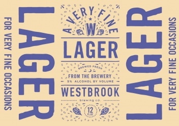 Westbrook A Very Fine Lager beer Label Full Size