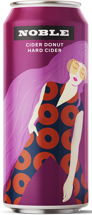 Noble Cider Donut beer Label Full Size