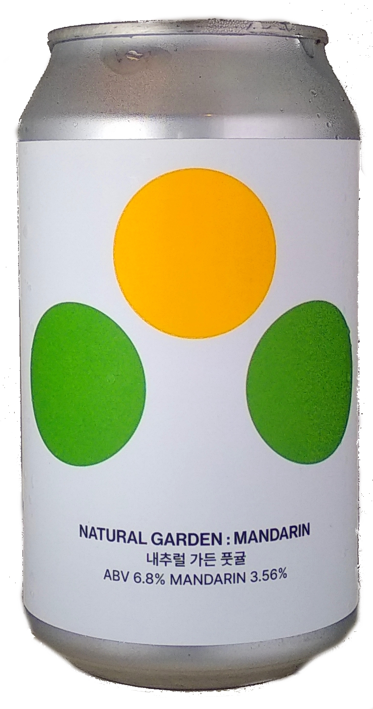 Seoul Natural Garden: Mandarin beer Label Full Size