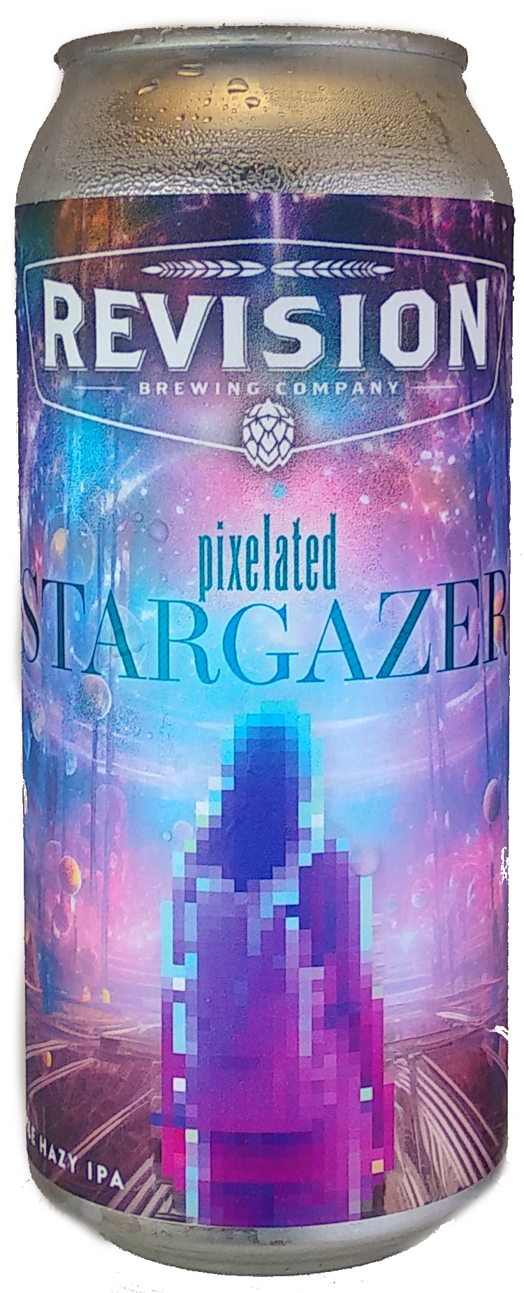 Revision Pixelated Stargazer beer Label Full Size
