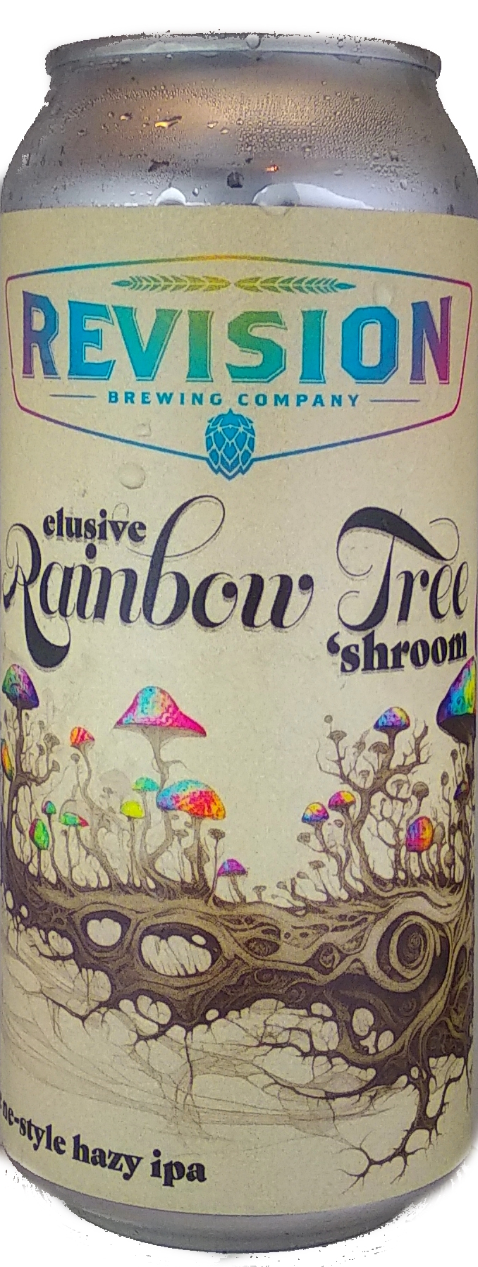 Revision Elusive Rainbow Tree 'Shroom beer Label Full Size