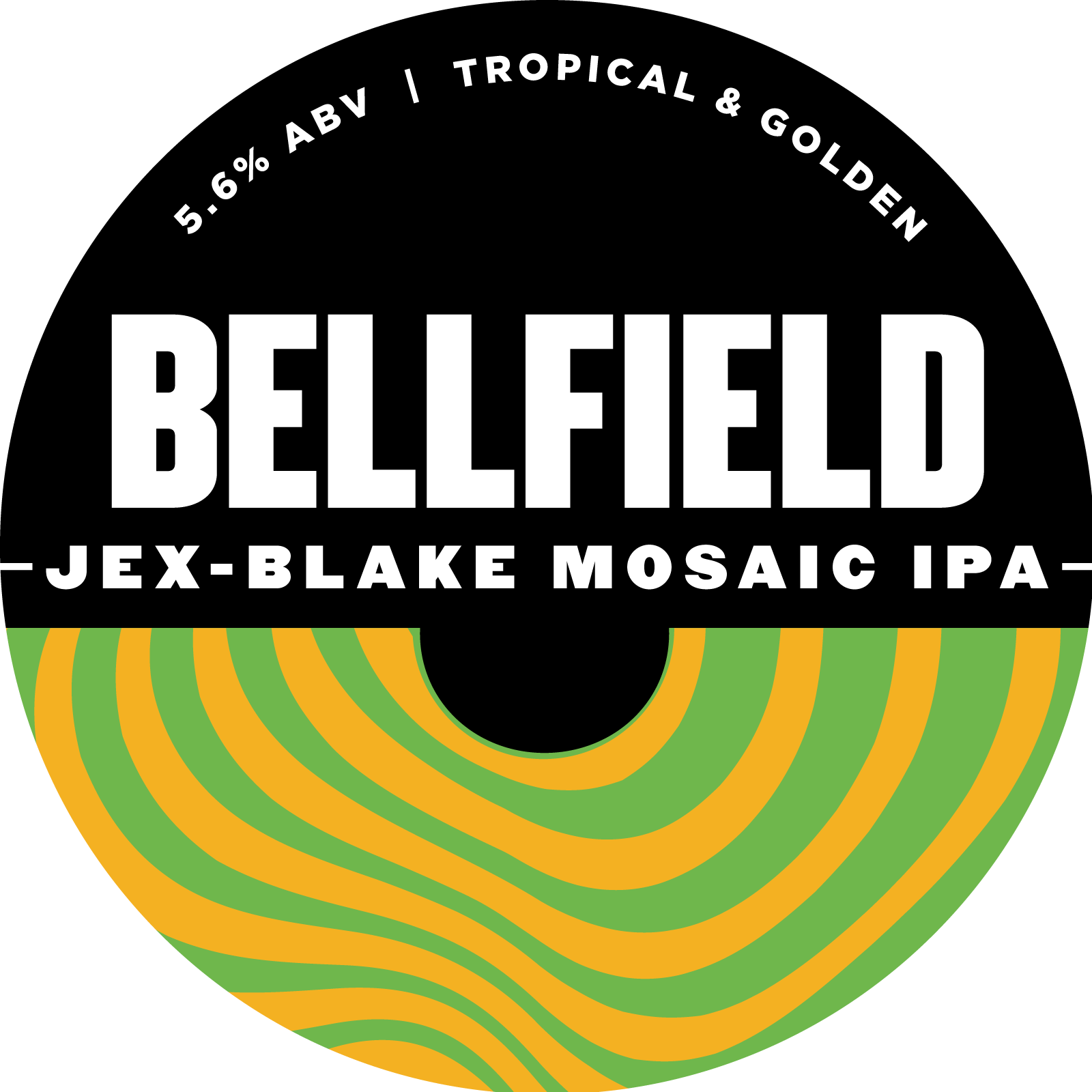 Bellfield Brewery Jex Blake Mosaic IPA beer Label Full Size
