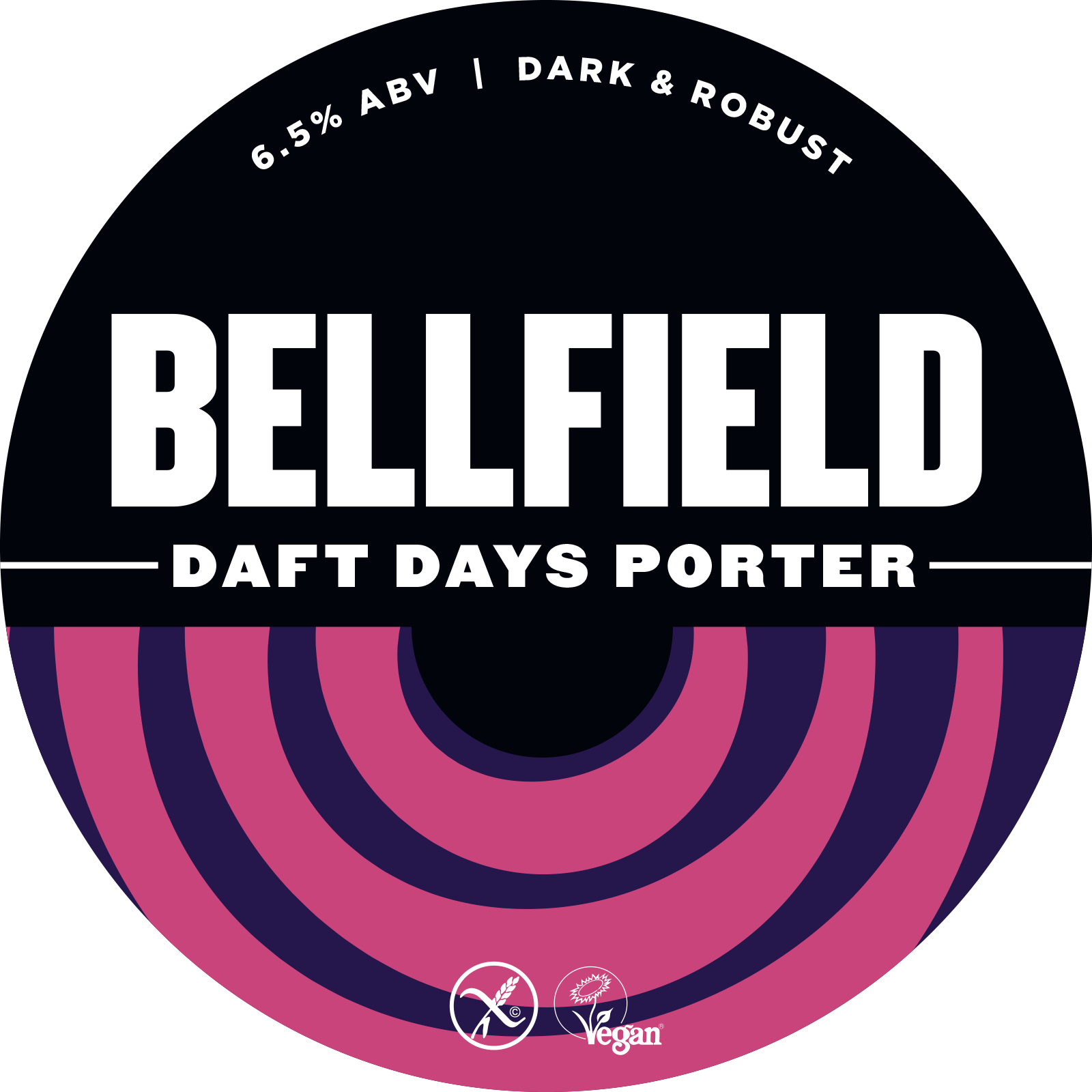Bellfield Brewery Daft Days Porter beer Label Full Size