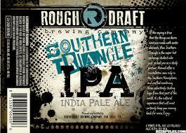 Rough Draft Southern Triangle beer Label Full Size