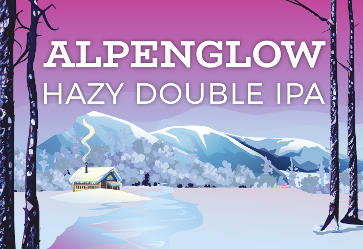 Big Lake AlpenGlow beer Label Full Size