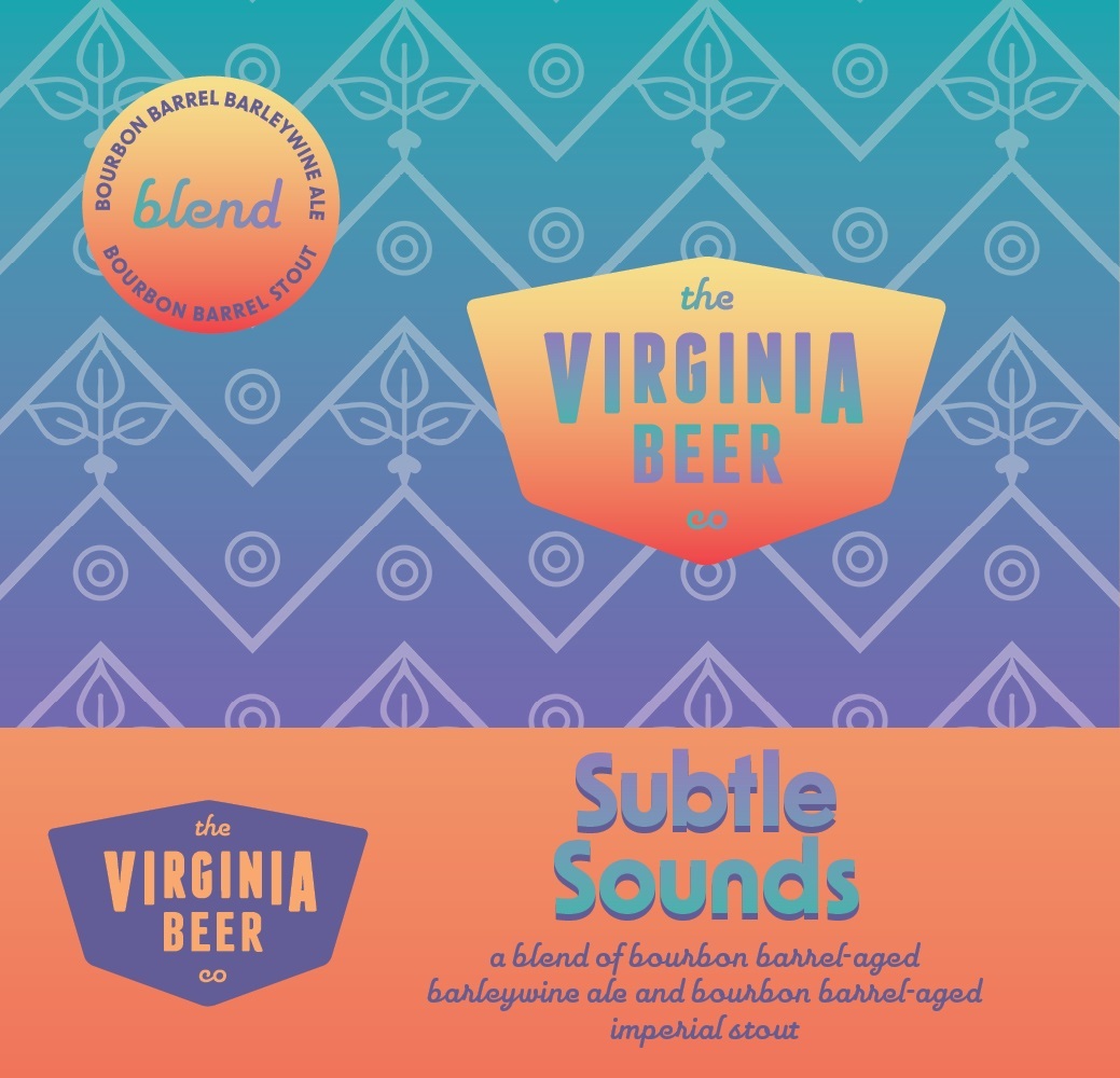 Virginia Beer Co. Subtle Sounds beer Label Full Size