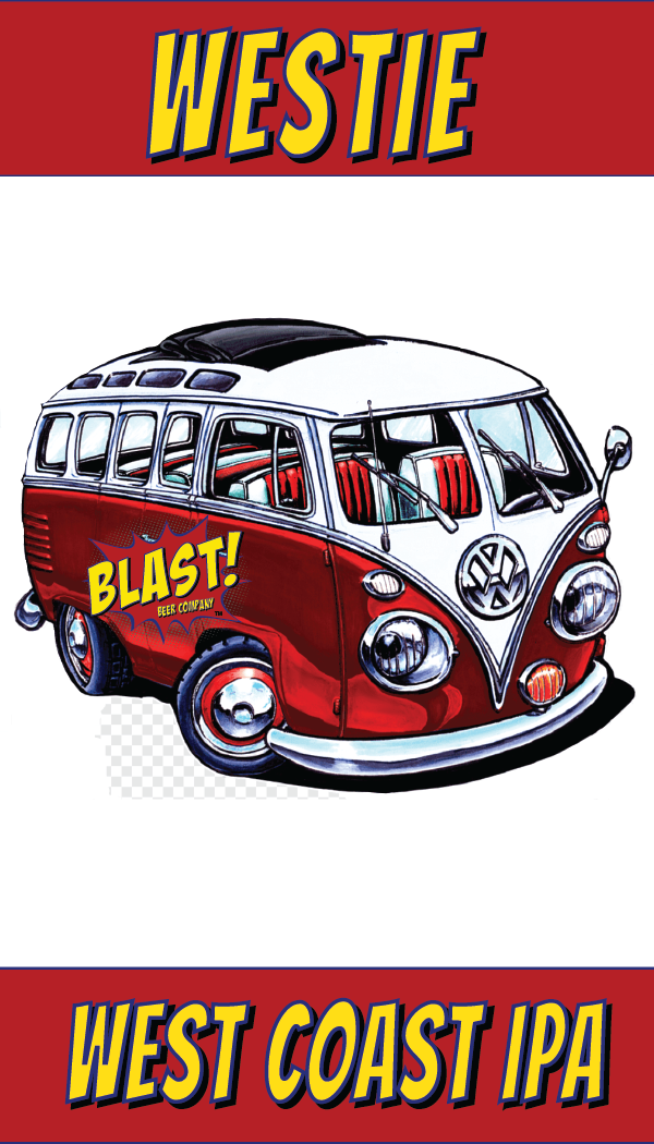 Blast 4 - Westie IPA beer Label Full Size