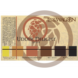 BandWagon Udder Delight Milk Stout beer Label Full Size
