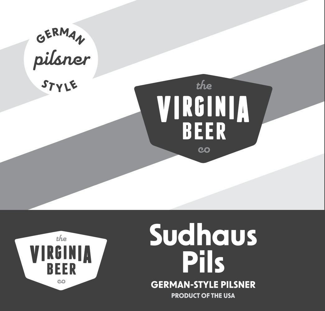 Virginia Beer Co. Sudhaus Pils beer Label Full Size