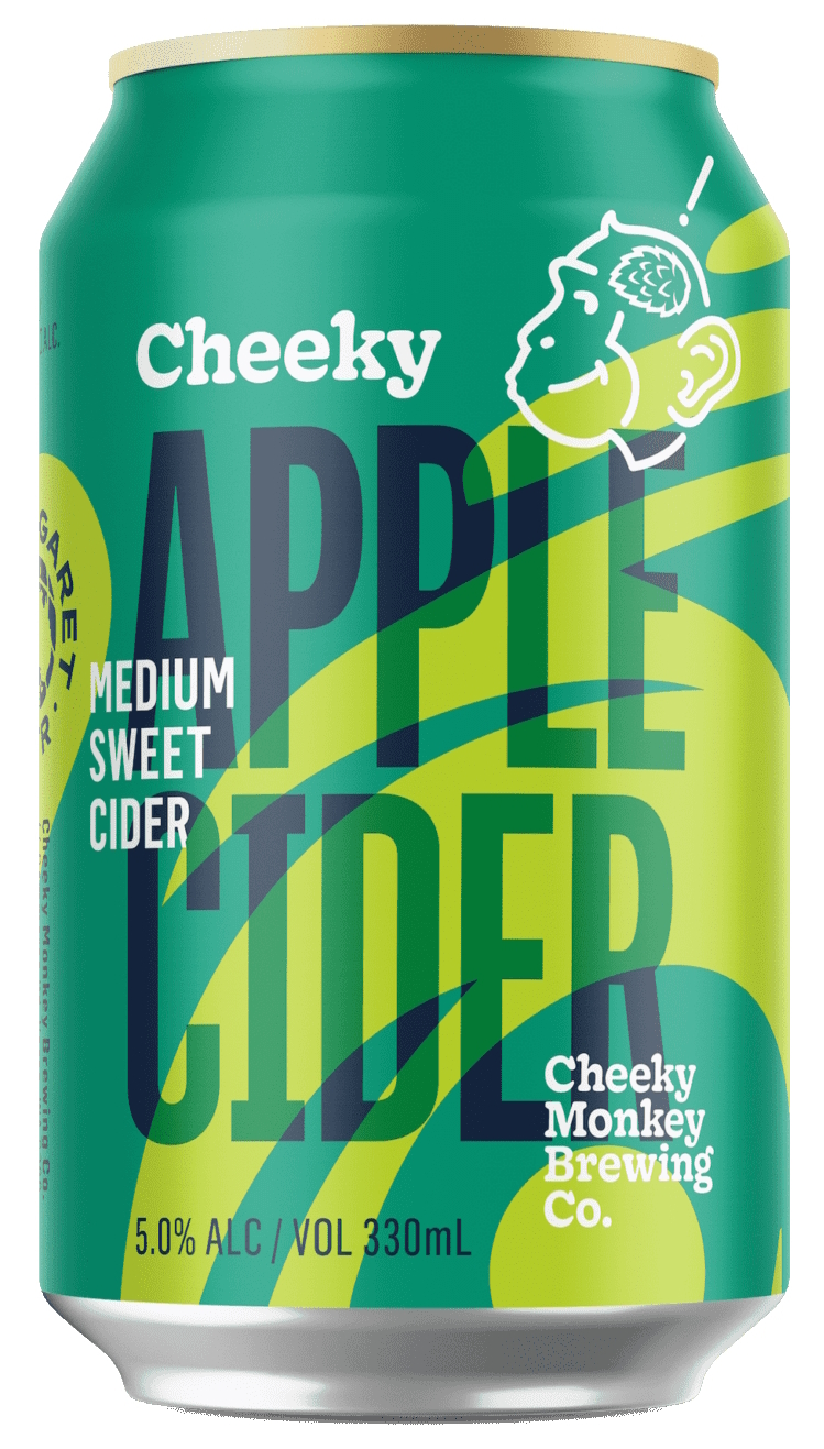 Cheeky Monkey Apple Cider beer Label Full Size