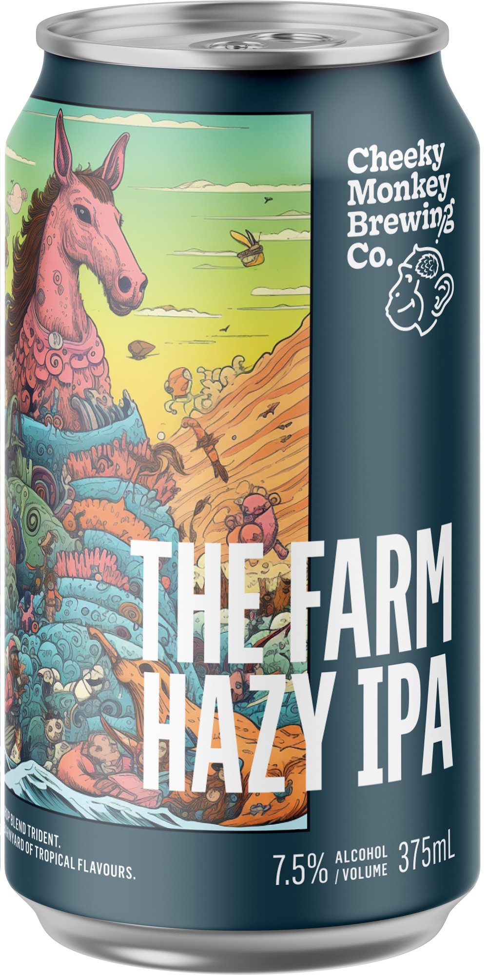 Cheeky Monkey The Farm beer Label Full Size