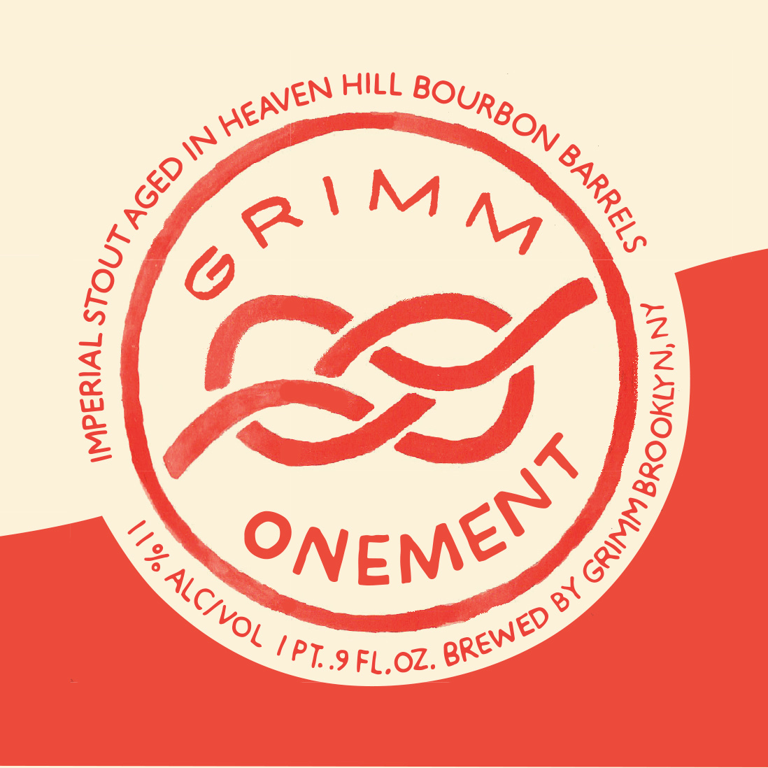 Grimm Onement: Heaven Hill beer Label Full Size