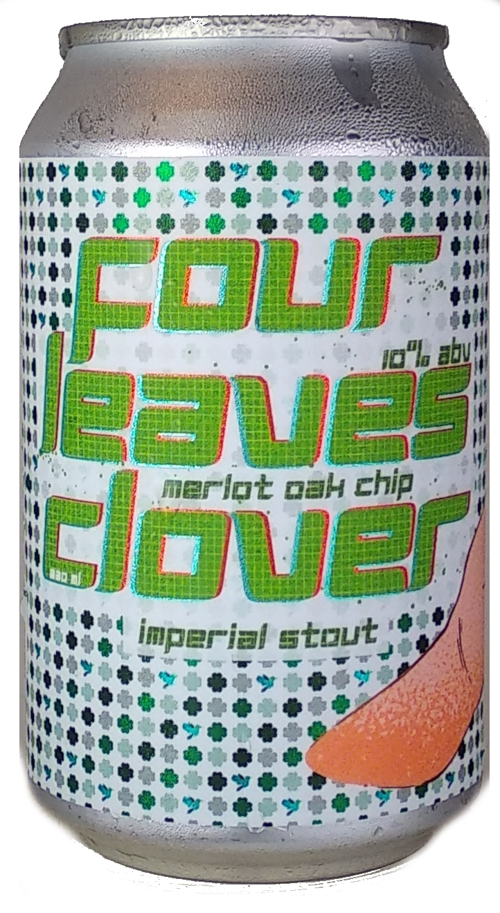 Sunbird Four Leaves Clover Merlot Oak Chip beer Label Full Size