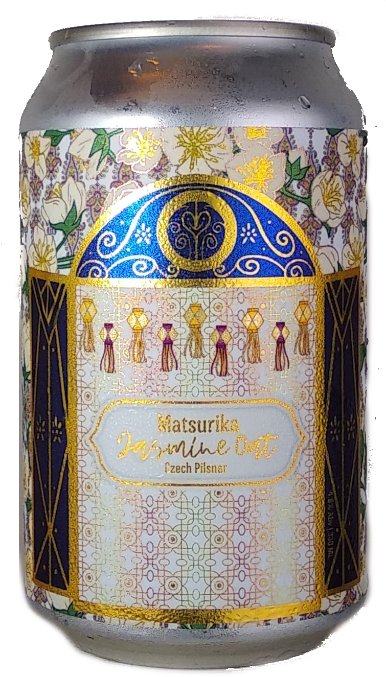 Sunbird Matsurika Jasmine Oat Czech Pilsner beer Label Full Size