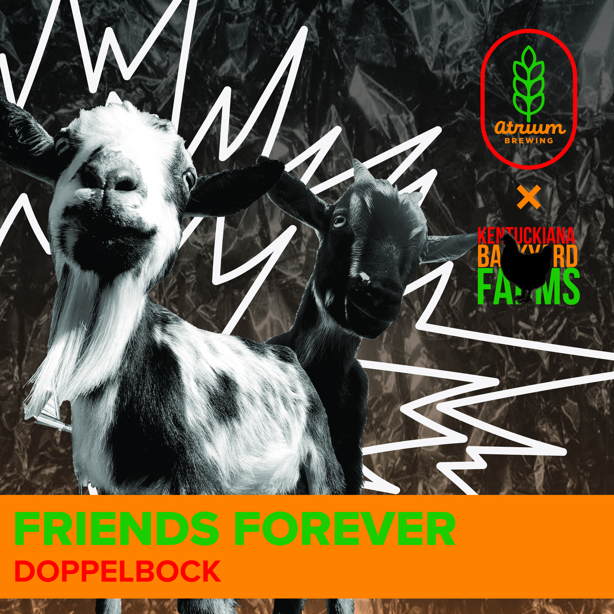 Atrium Friends Forever beer Label Full Size