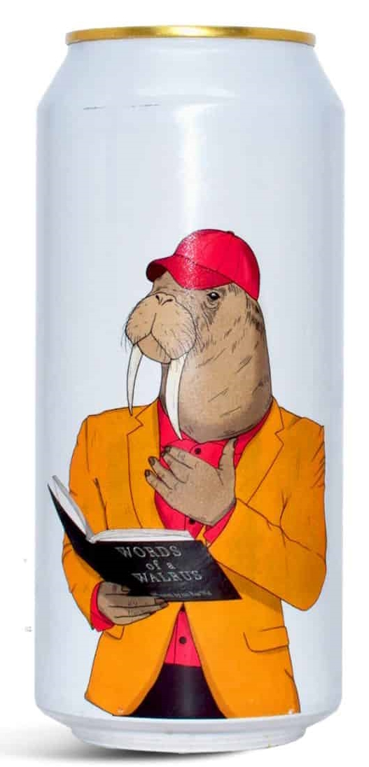 Fermenterarna Words Of Walrus beer Label Full Size