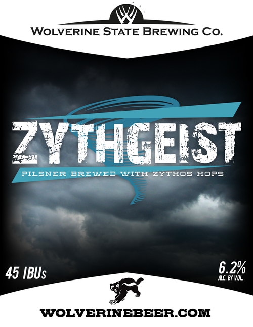 Wolverine State Zythgeist beer Label Full Size