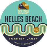 Firebrand Helles Beach beer