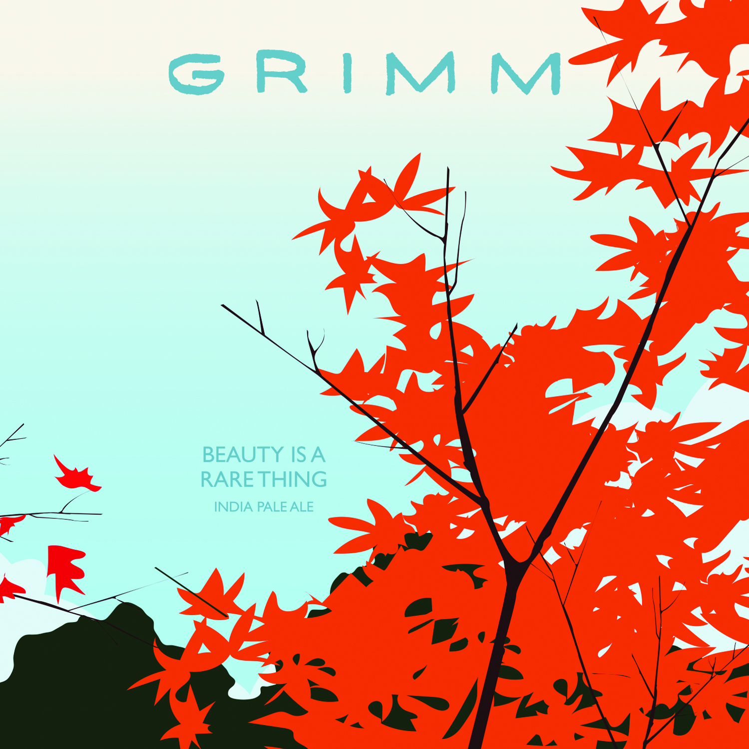 Grimm Beauty Is A Rare Thing beer Label Full Size