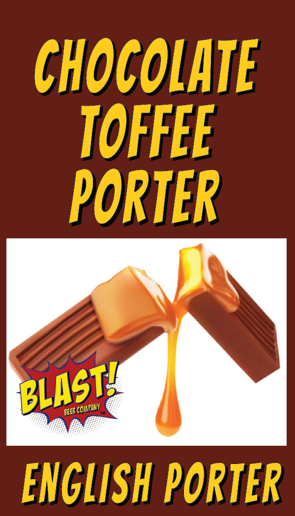 Blast 18 - Chocolate Toffee Porter beer Label Full Size