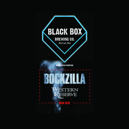 Black Box Bockzilla beer Label Full Size