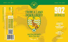 902 From A Land Down Under beer Label Full Size