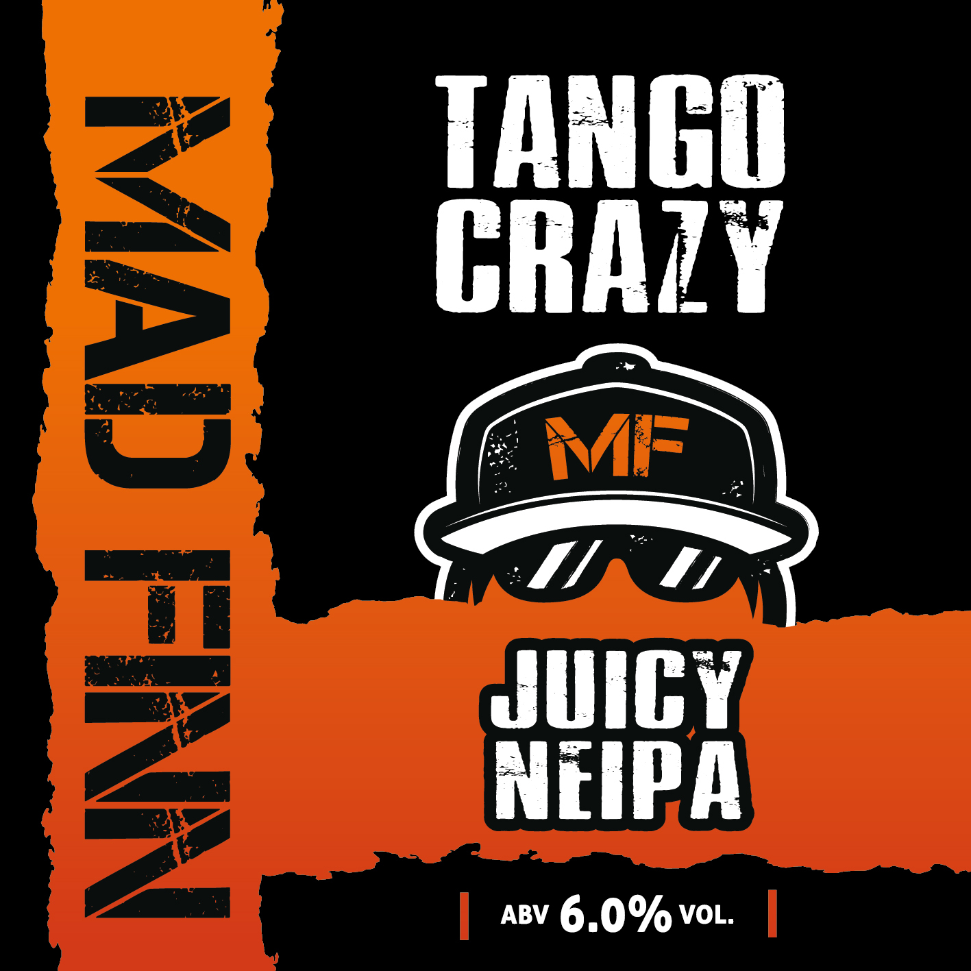 Mad Finn Tango Crazy Juicy beer Label Full Size