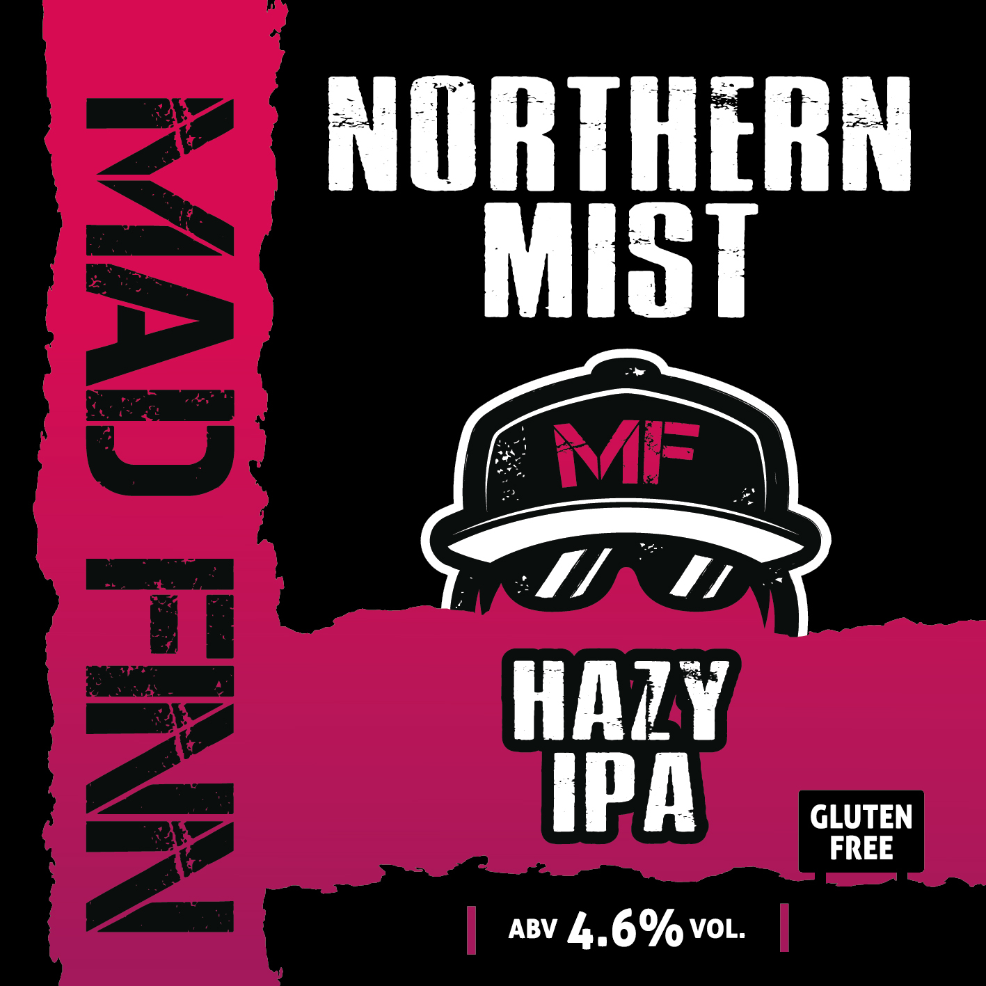 Mad Finn Northern Mist (GF) beer Label Full Size