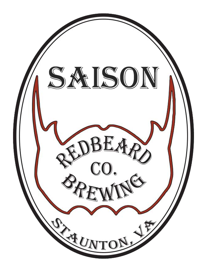 Redbeard Brewing Saison beer Label Full Size