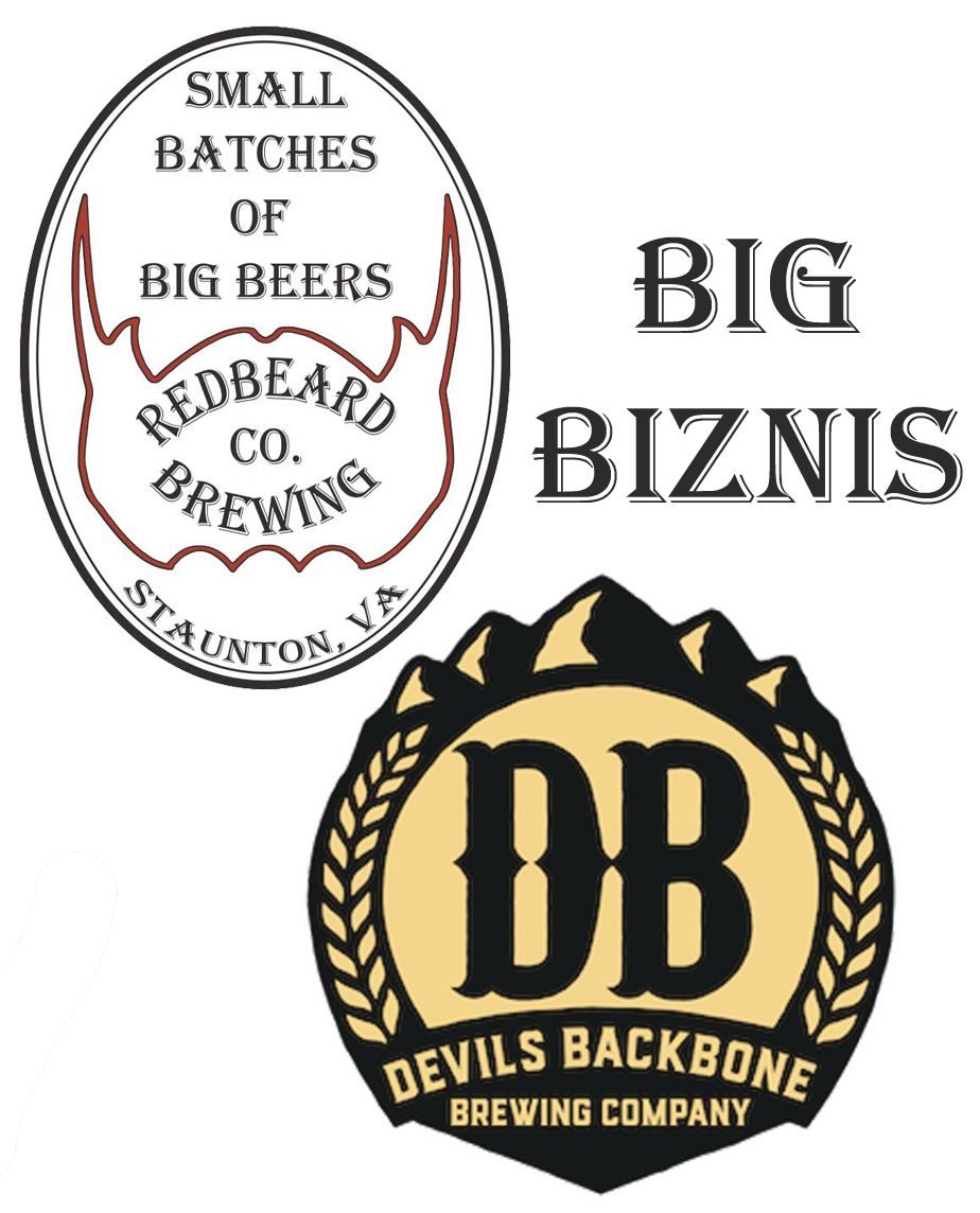 Redbeard Brewing + Devils Backbone Big Biz Nis beer Label Full Size