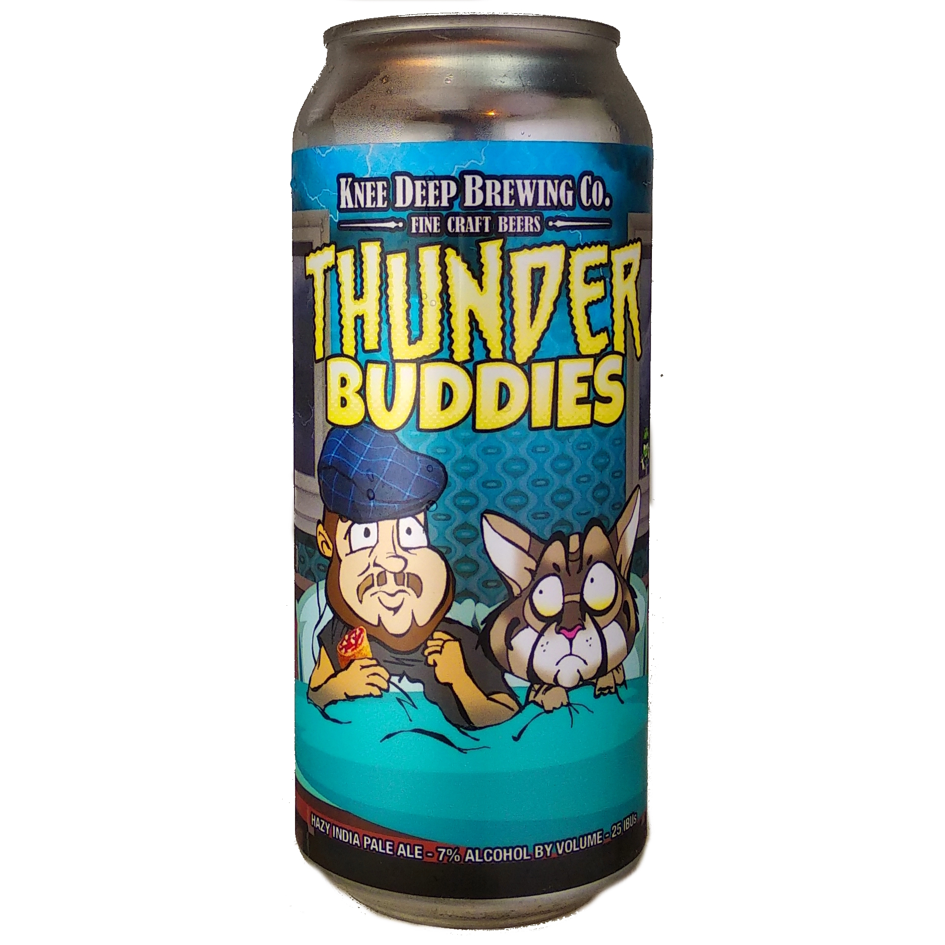 Knee Deep Thunder Buddies beer Label Full Size