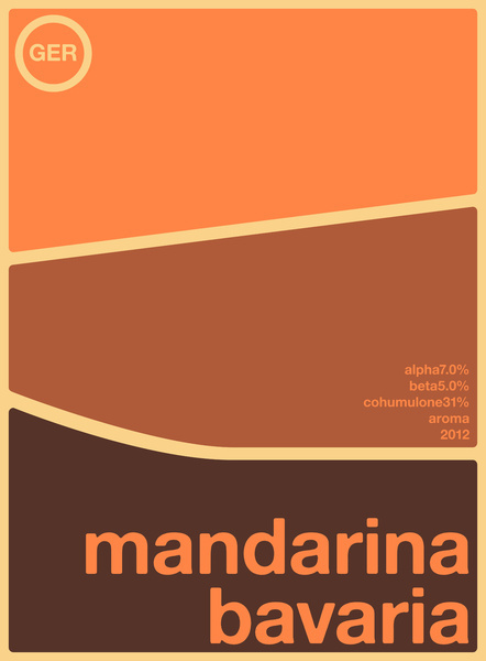 Hermitage Single Hop Mandarina Bavaria beer Label Full Size