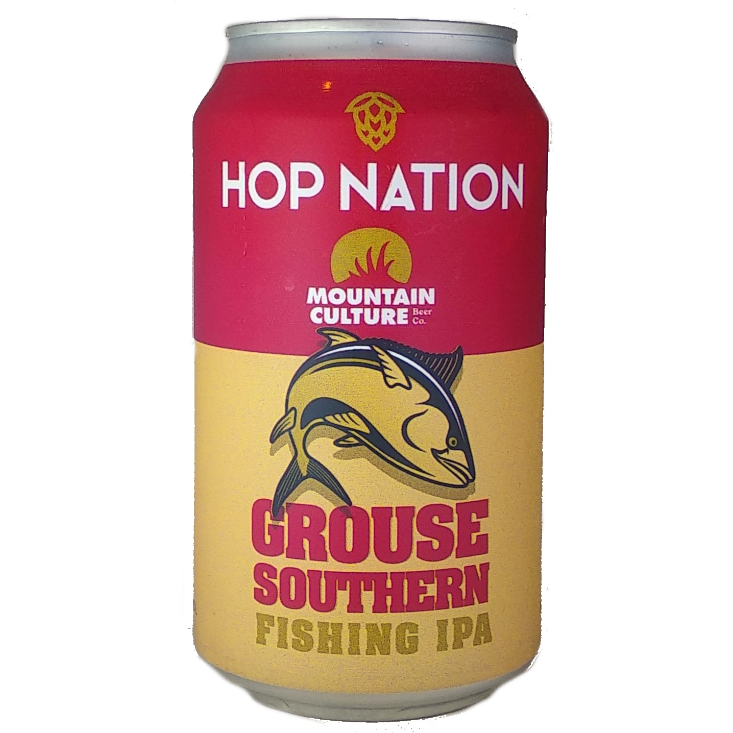 Hop Nation Grouse Southern Fishing IPA beer Label Full Size