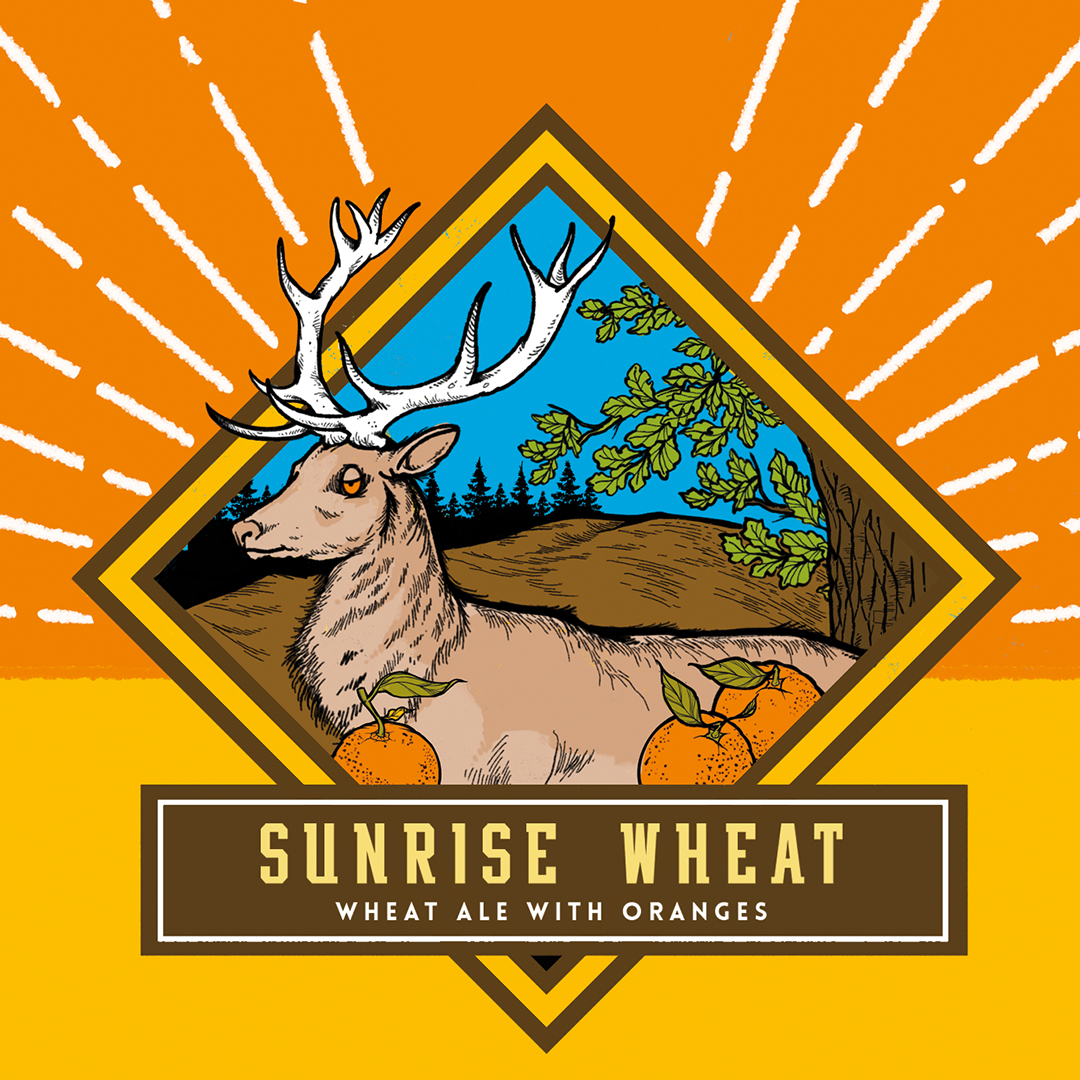 Tripping Animals Sunrise Wheat beer Label Full Size