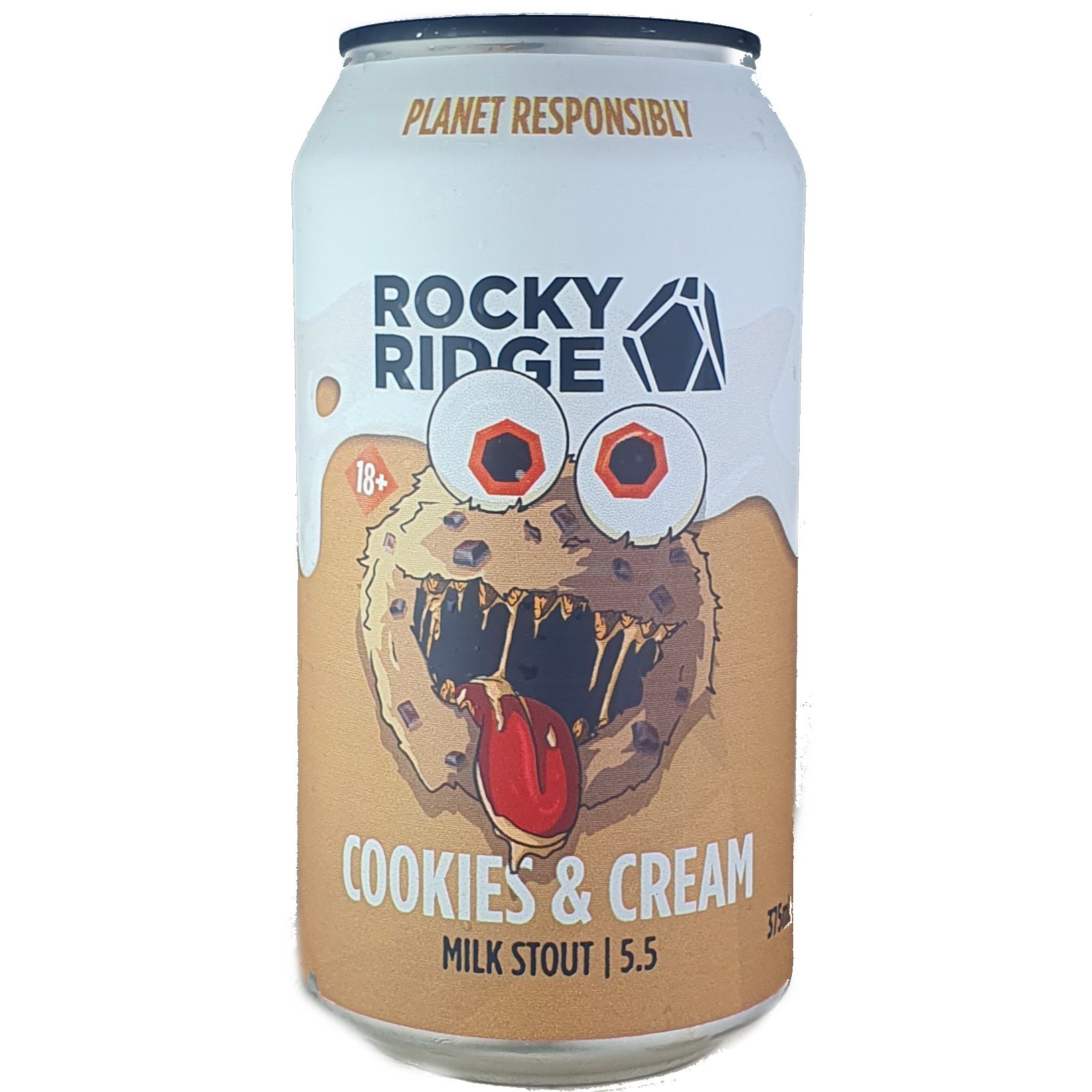 Rocky Ridge Cookies & Cream beer Label Full Size