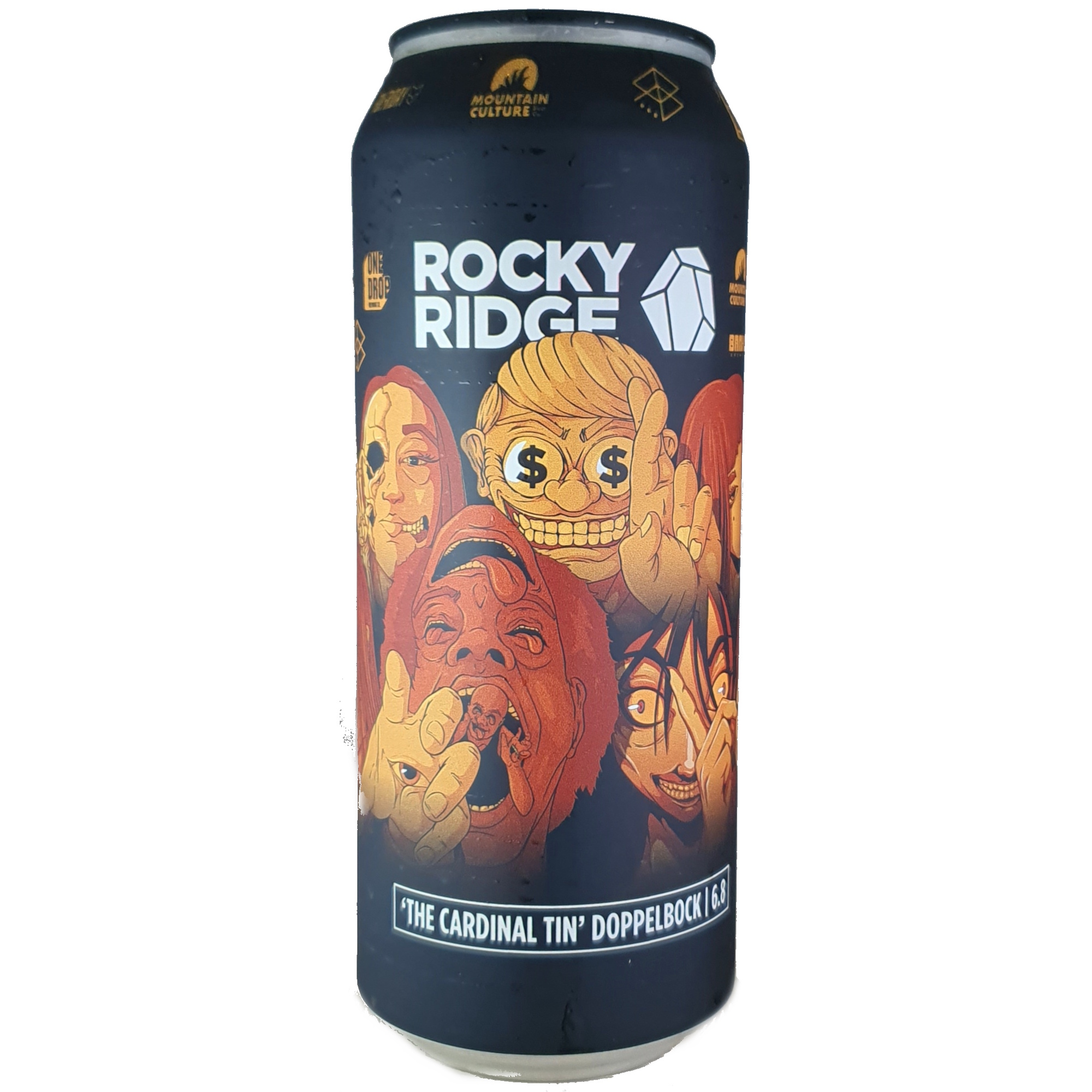 Rocky Ridge The Cardinal Tin beer Label Full Size