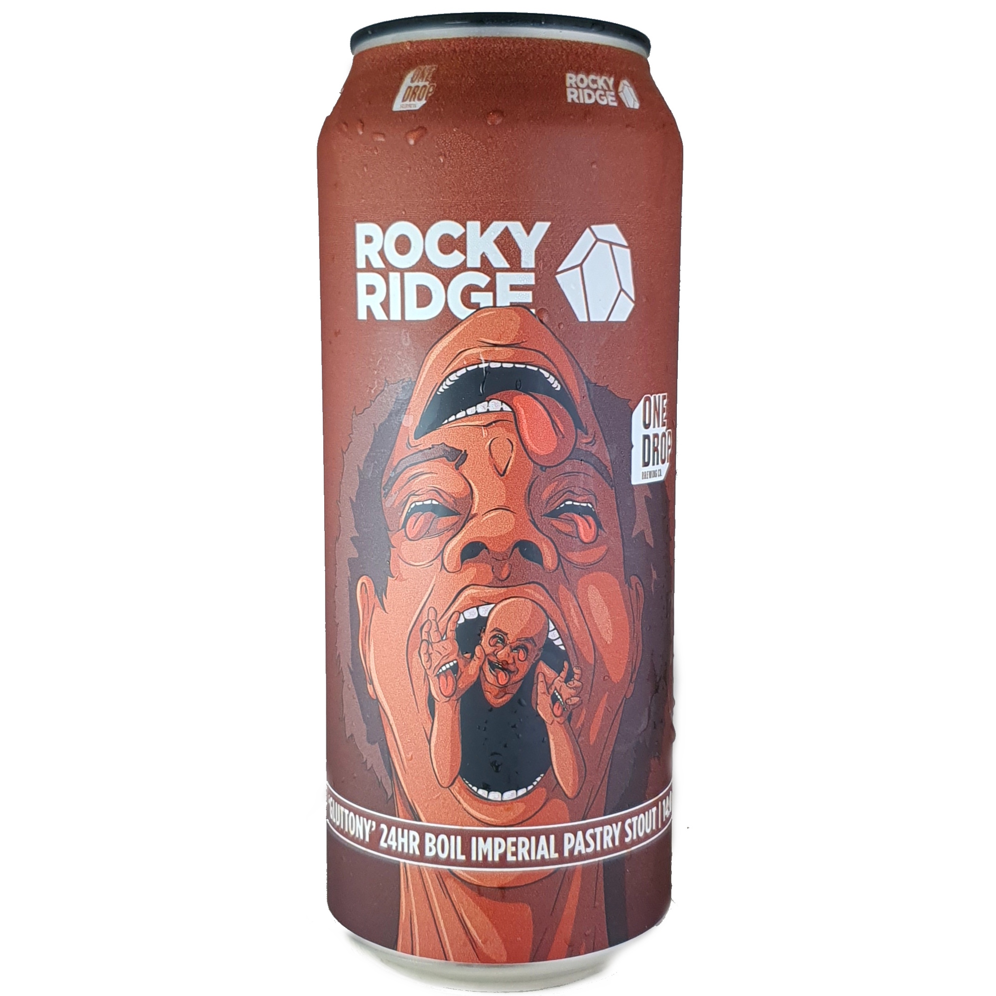 Rocky Ridge Gluttony beer Label Full Size