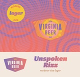 Virginia Beer Co. Unspoken Rizz beer