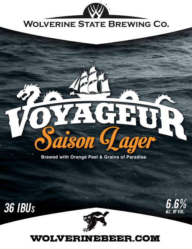 Wolverine State Voyager beer Label Full Size