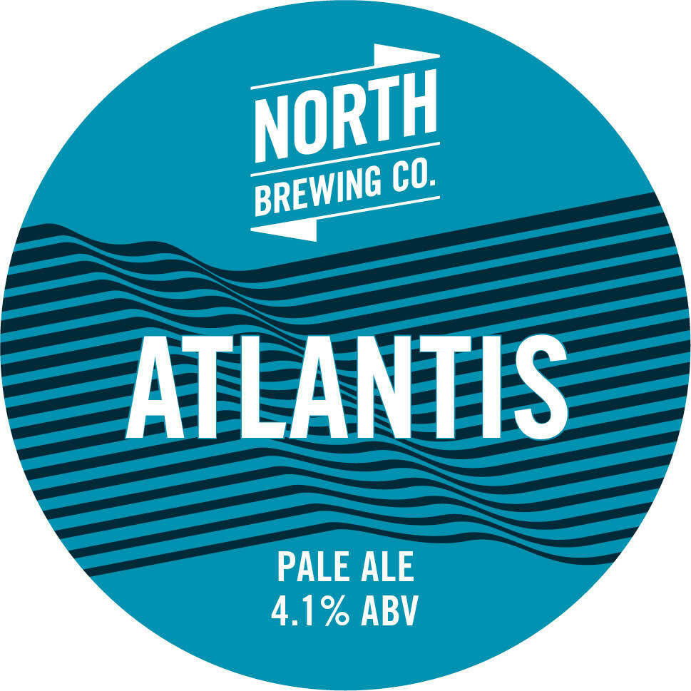 North Atlantis Pale Ale beer Label Full Size
