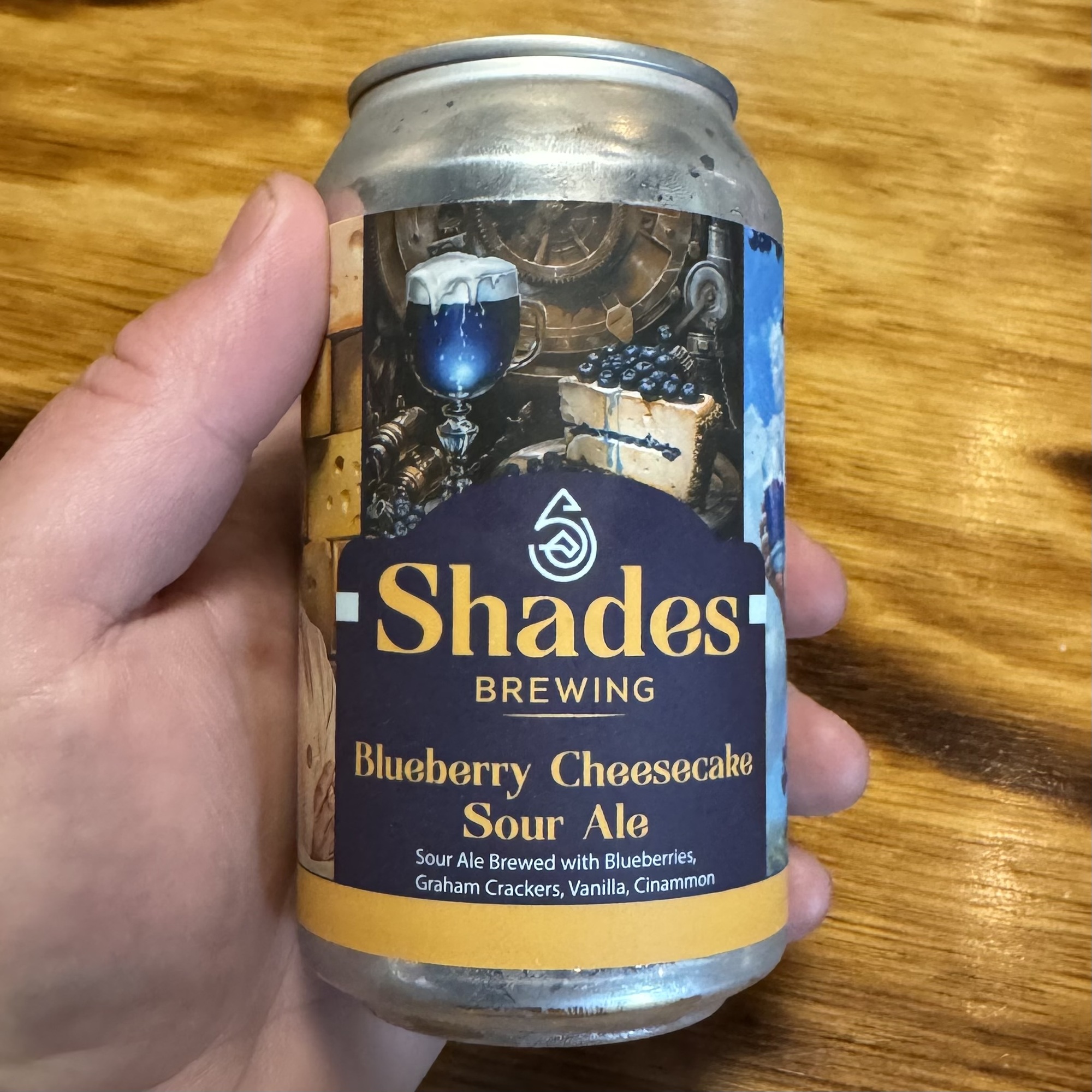 Shades Blueberry Cheesecake Sour Ale beer Label Full Size