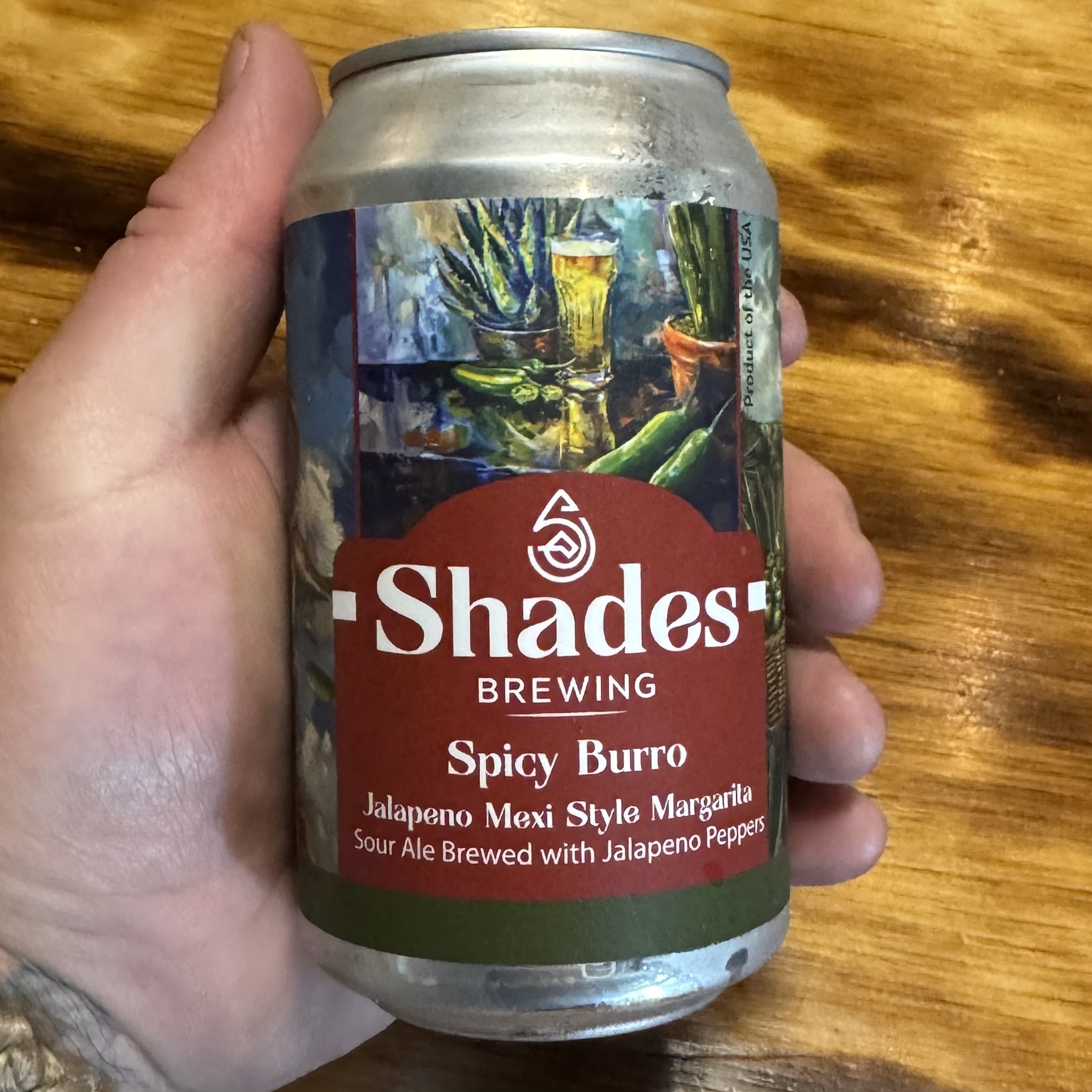 Shades Spicy Burro beer Label Full Size
