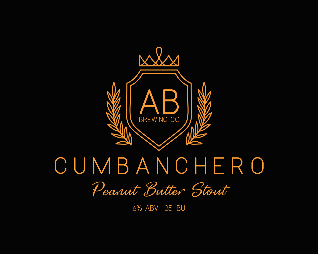 Alba Biergarten Brewing Co. Cumbanchero beer Label Full Size