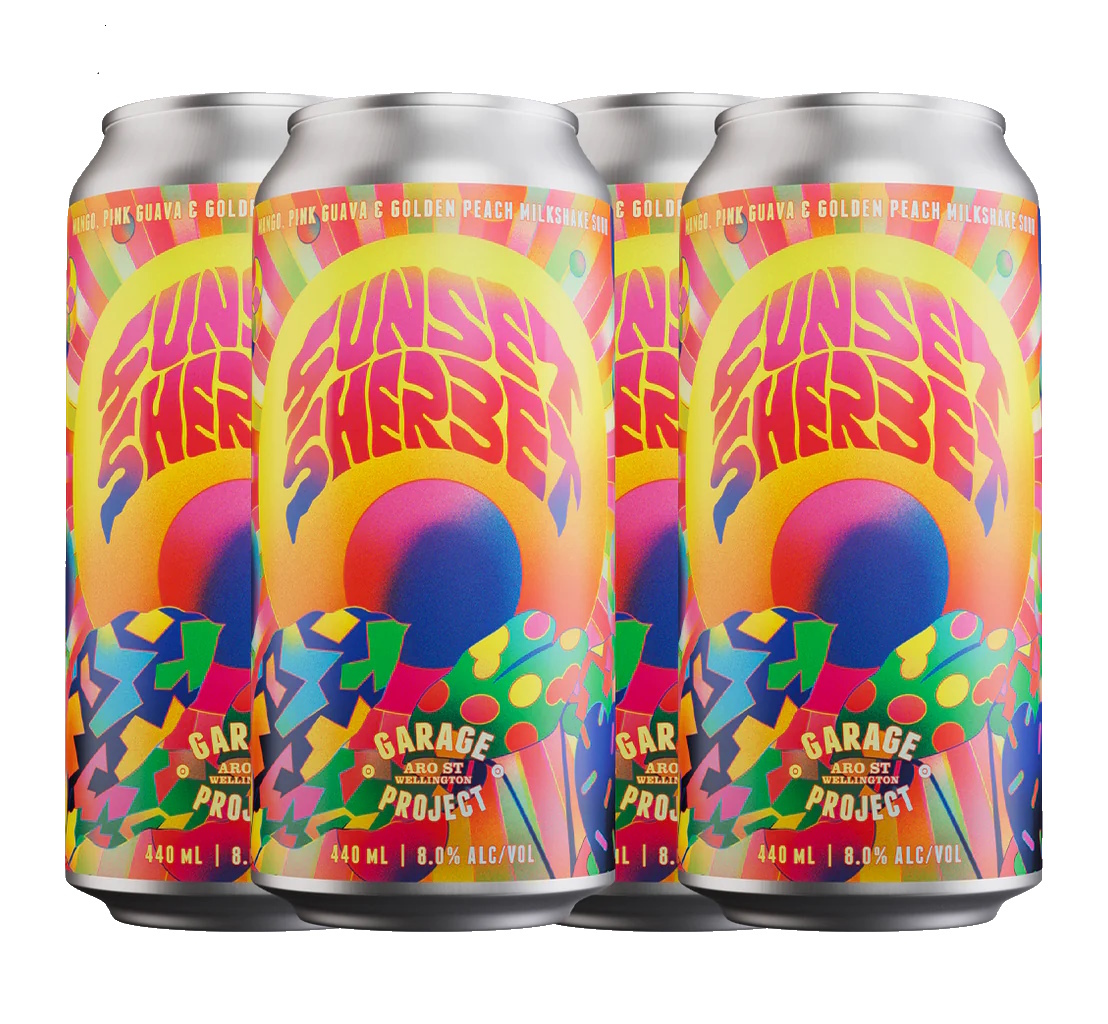 Garage Project Sunset Sherbet beer Label Full Size