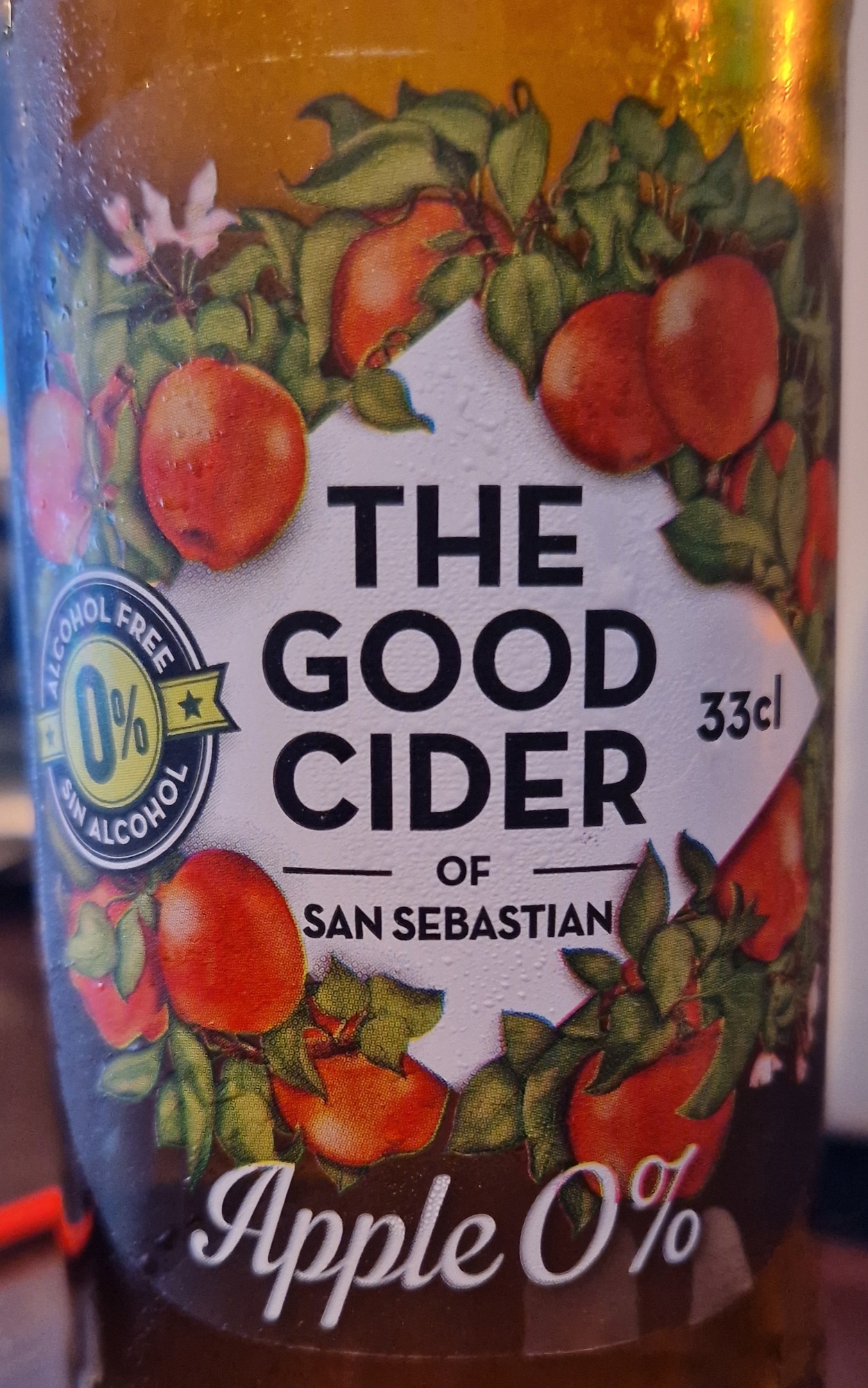 The Good Cider Apple 0 % beer Label Full Size