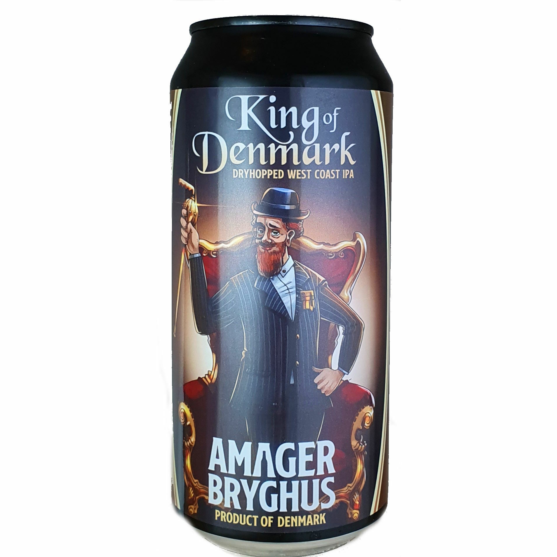 Amager King Of Denmark beer Label Full Size