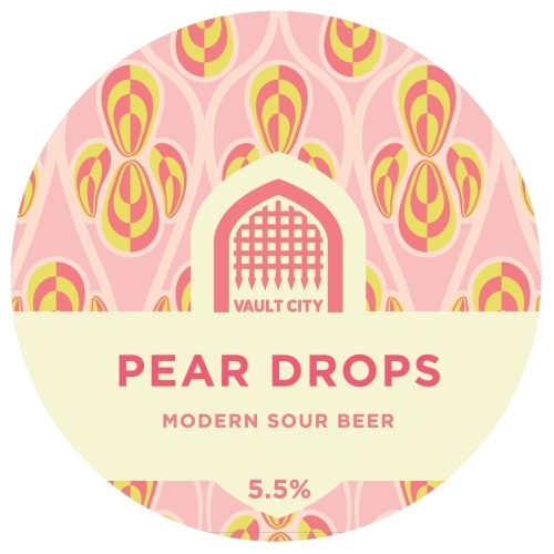 Vault City Pear Drops beer Label Full Size