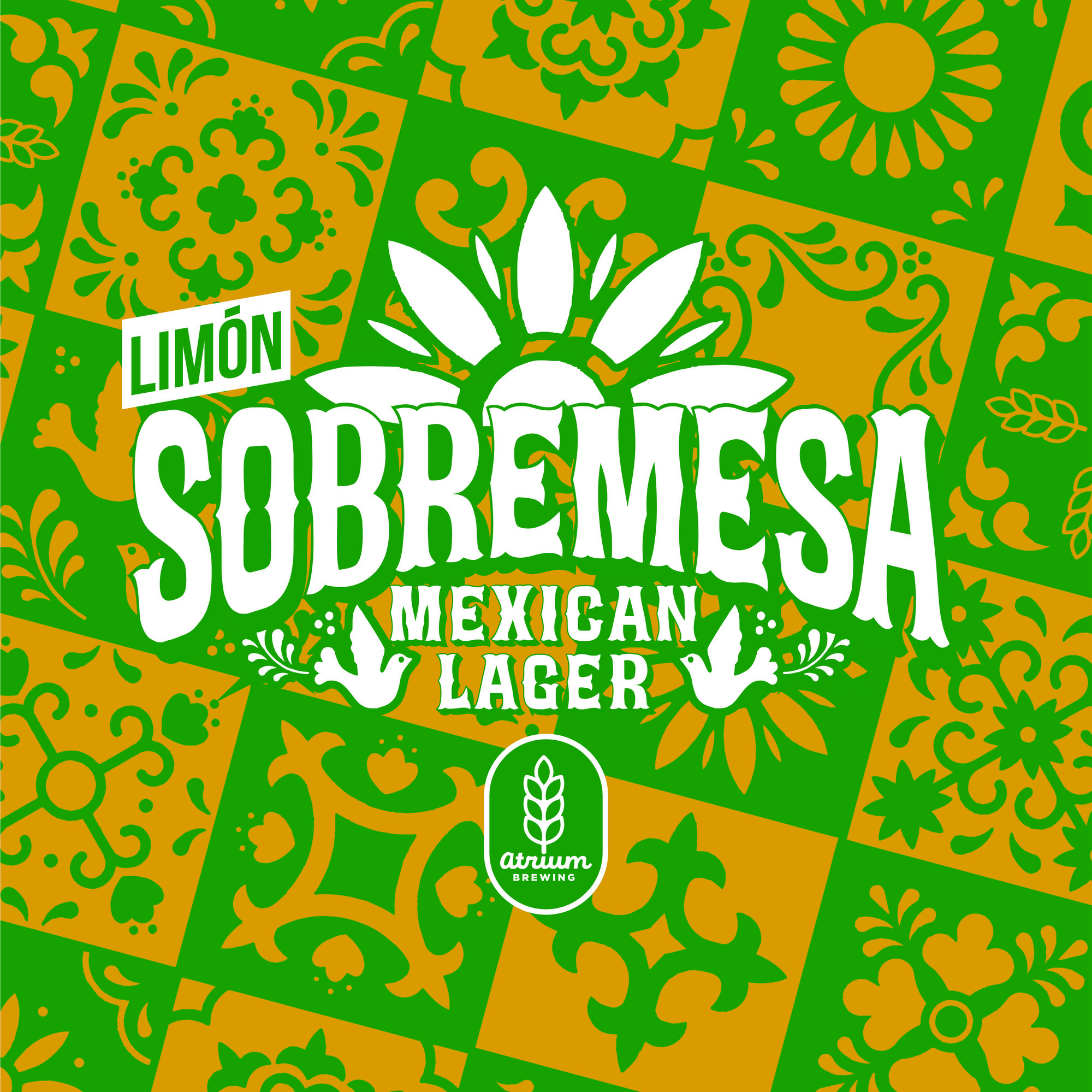 Atrium Limón Sobremesa beer Label Full Size